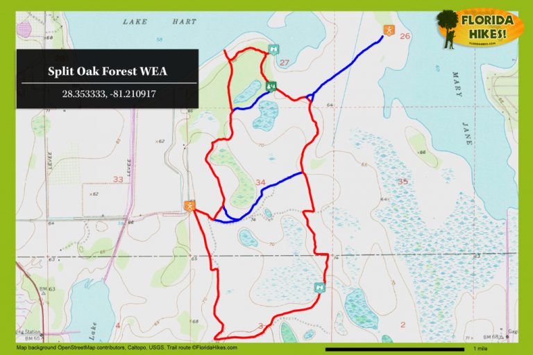 Split Oak Forest Wea Florida Hikes! Central Florida Bike Trails Map