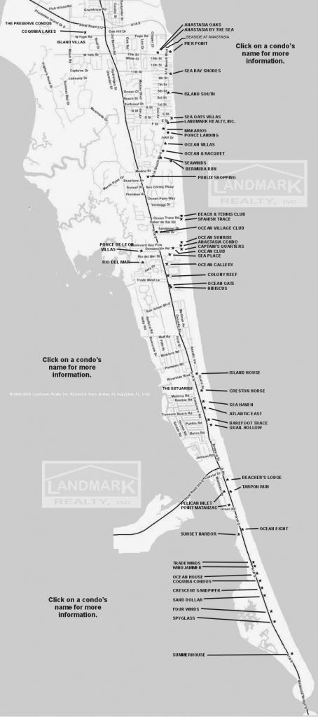 St Augustine Fl Real Estate Investment Condominium Map - Florida Real Estate Map