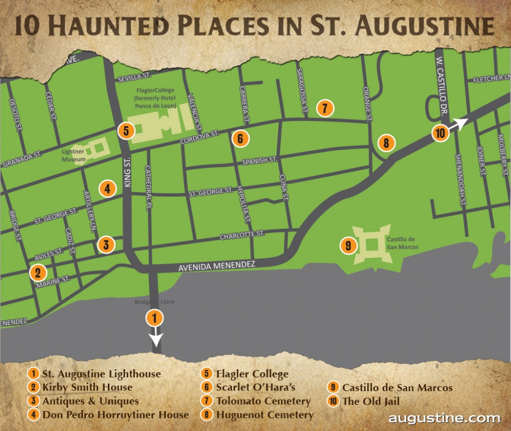 St. Augustine Haunts | Visit St Augustine - Map Of Hotels In St Augustine Florida