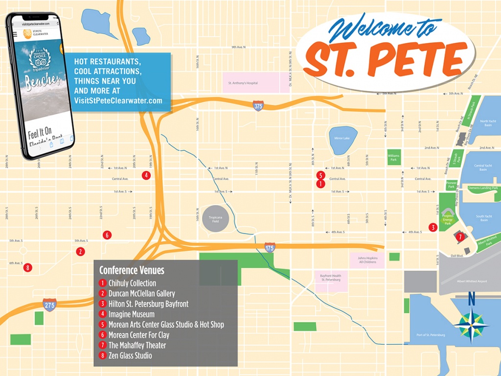 St. Pete Map &amp;amp; Things To Do - St Petersburg Florida Map