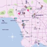 Starwood Hotels And Resorts   Los Angeles Attractions Map   Spg Hotels California Map