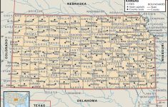 State And County Maps Of Kansas – Printable Map Of Kansas