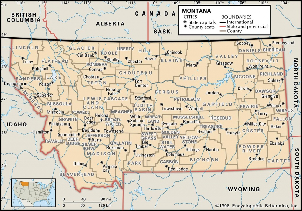 State And County Maps Of Montana - Printable Missoula Map