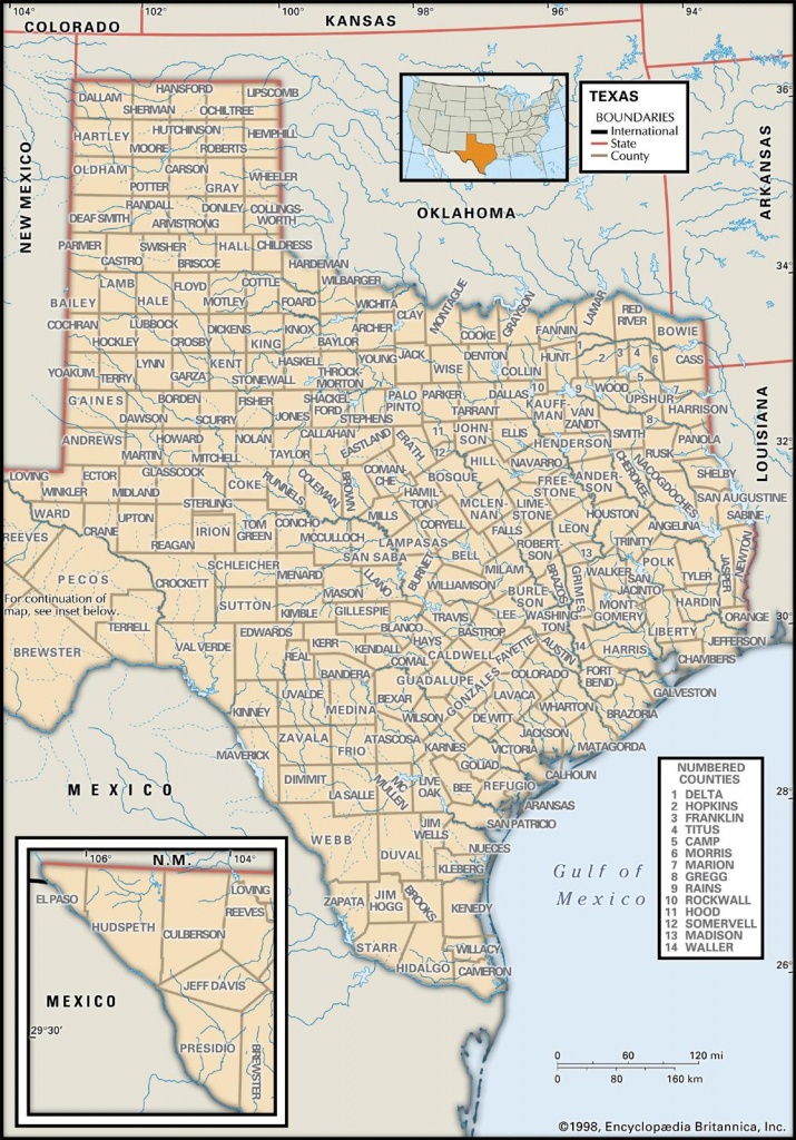 State And County Maps Of Texas - Map Of North Texas And Oklahoma