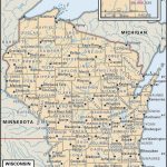State And County Maps Of Wisconsin   Printable Map Of Wisconsin Cities