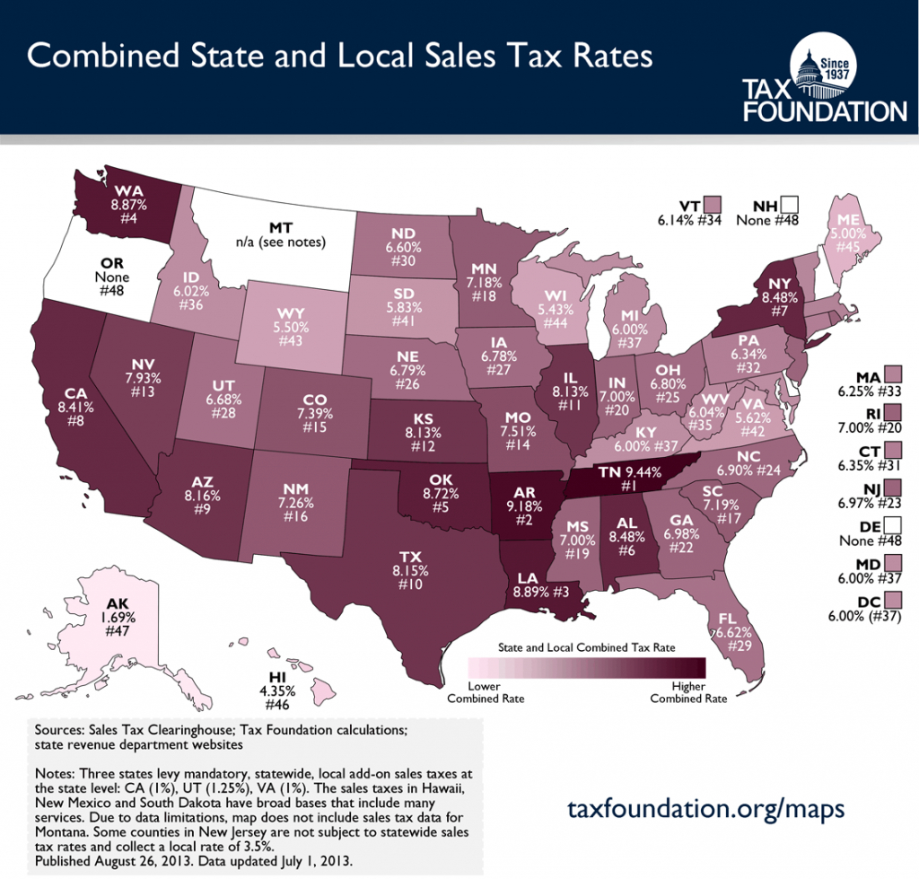 Texas Sales Tax Map Printable Maps