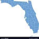 State Map Of Floridacounties Royalty Free Vector Image   Free Florida Map
