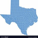 State Map Of Texascounties Royalty Free Vector Image   Texas County Map Vector