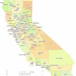 State Of California County Map With The County Seats   Cccarto   California County Map