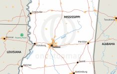 Printable Map Of Mississippi