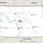Stock Vector Map Of North Dakota | One Stop Map   Printable Map Of North Dakota