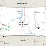 Stock Vector Map Of South Dakota | One Stop Map   Printable Map Of South Dakota