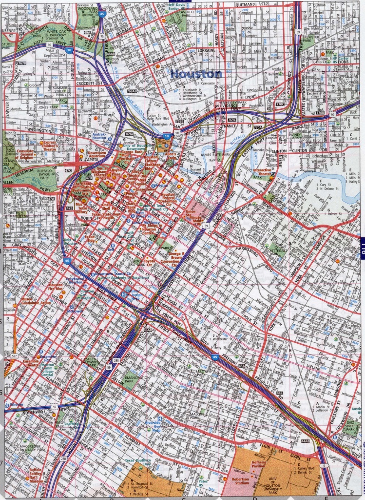 Street Map Of Houston Texas And Travel Information | Download Free - Texas Street Map