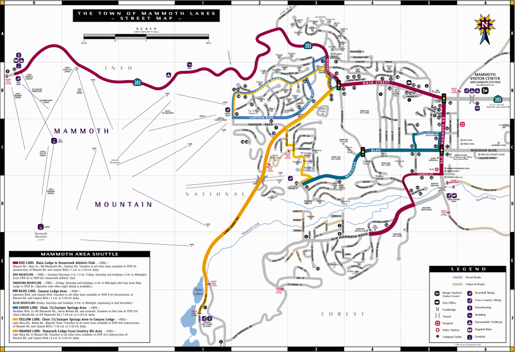 Mammoth Mountain Skimap Mammoth California Map Printable Maps