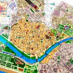 Streets Map Of Seville With Town Sights   Spain | Sevilla | Seville   Seville Tourist Map Printable