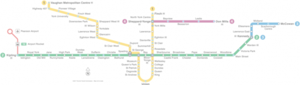 Subway Map - Toronto Subway Map Printable