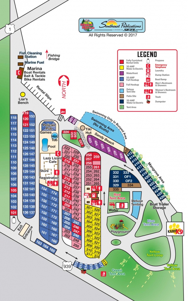 Sugarloaf Key, Florida Campground | Sugarloaf Key / Key West Koa - Koa Florida Map