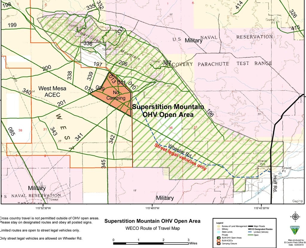 Superstition Mountain Ohv - Maplets - California Ohv Map