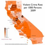 Surprising Patterns In Geography Of Crime In California   Https Www Map Of California