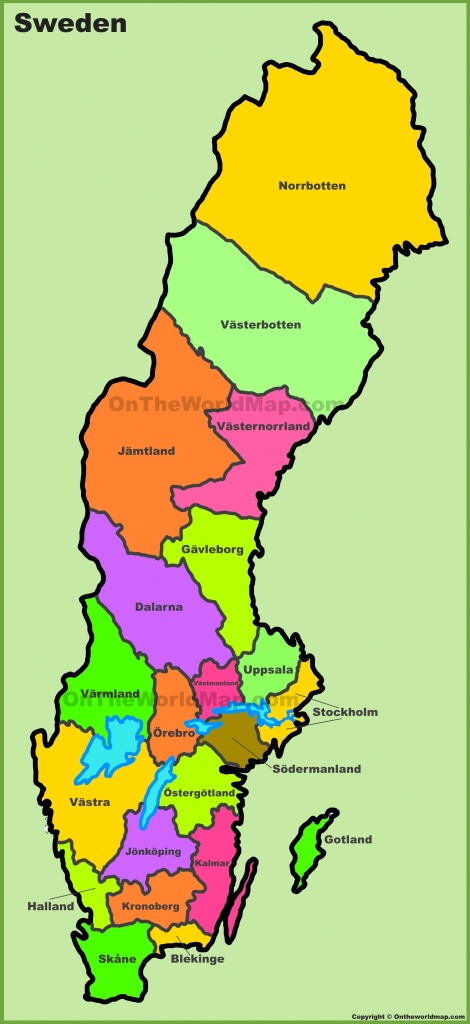 Sweden Maps | Maps Of Sweden - Printable Map Of Sweden