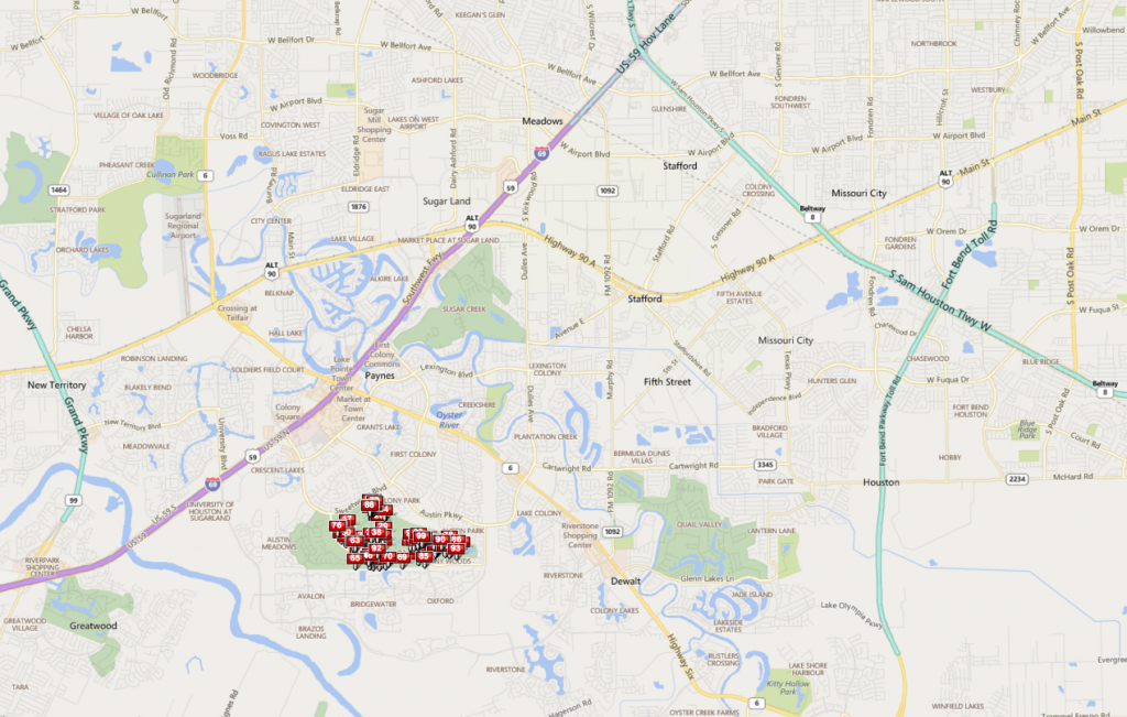 Sweetwater Sugar Land Tx | Sweetwater Homes For Sale - Sugar Land Texas Map