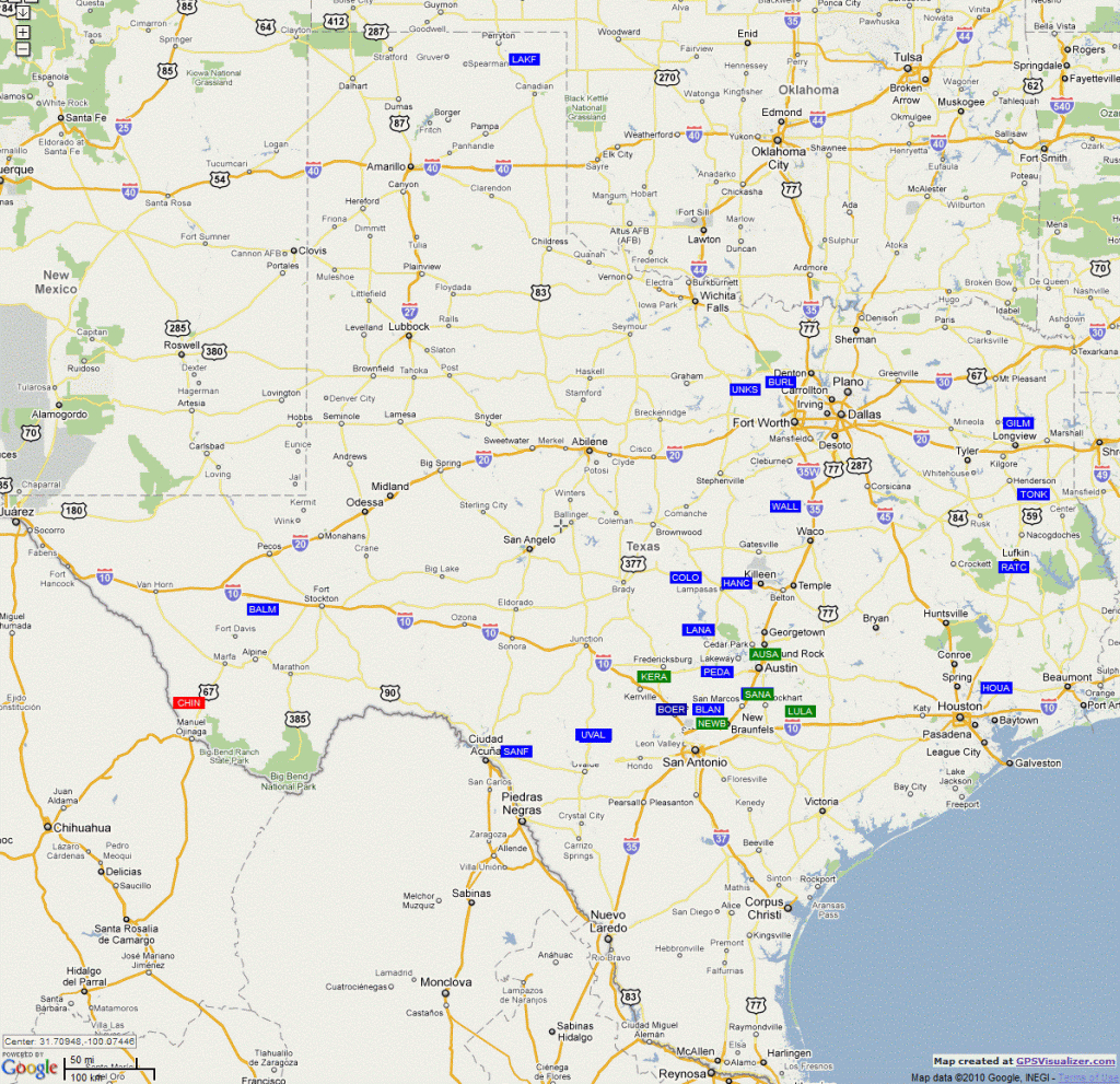 Swimmingholes Texas Swimming Holes And Hot Springs Rivers Creek - Big Spring Texas Map