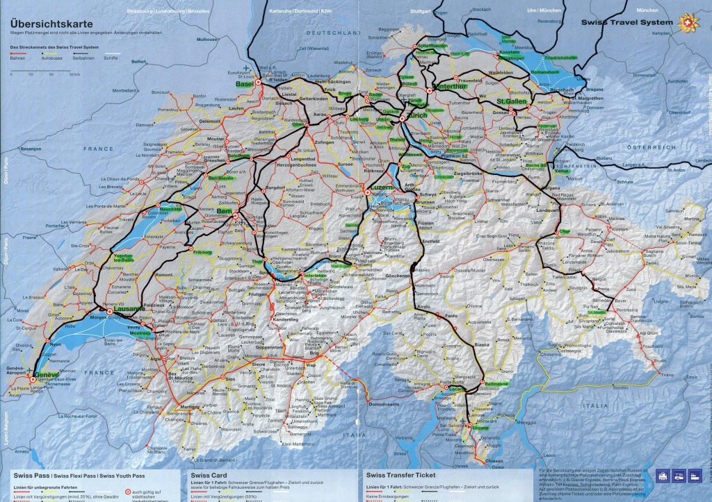 Switzerland Maps | Printable Maps Of Switzerland For Download - Printable Map Of Switzerland
