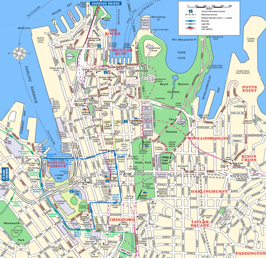 Sydney Attractions Map Pdf - Free Printable Tourist Map Sydney - Printable Map Of Sydney