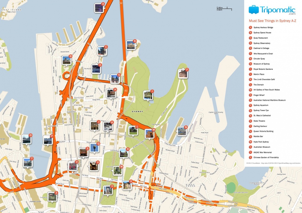 Sydney Printable Tourist Map In 2019 | Free Tourist Maps ✈ | Sydney - Melbourne Tourist Map Printable