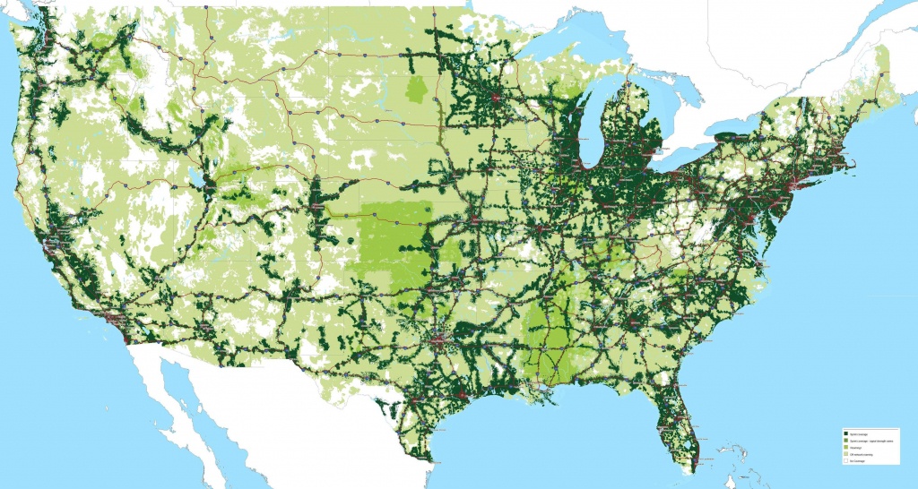 T-Mobile 11-15 To 12-15 &amp;amp; Bonus Sprint Maps : Sprint - Sprint Coverage Map Texas