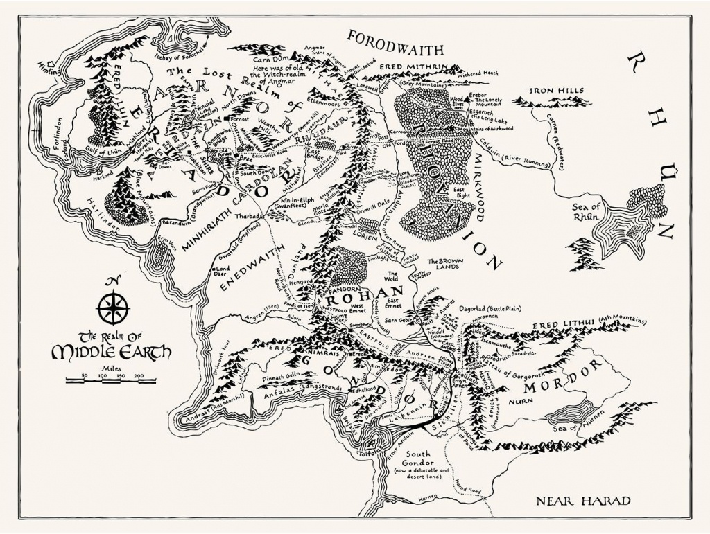 T16) - Middle Earth Map In 2019 | Tattoos | Middle Earth Map, Middle - Printable Lord Of The Rings Map