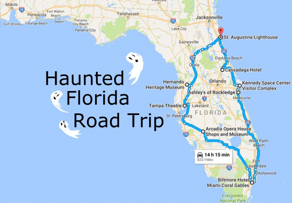 Take This Awesome Road Trip To Florida&amp;#039;s Most Haunted Places - Cassadaga Florida Map