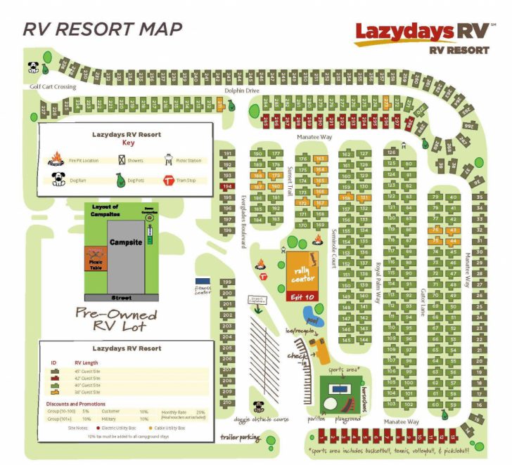Tampa Rv Resort Map Lazydays Rv In Tampa, Florida Florida Rv