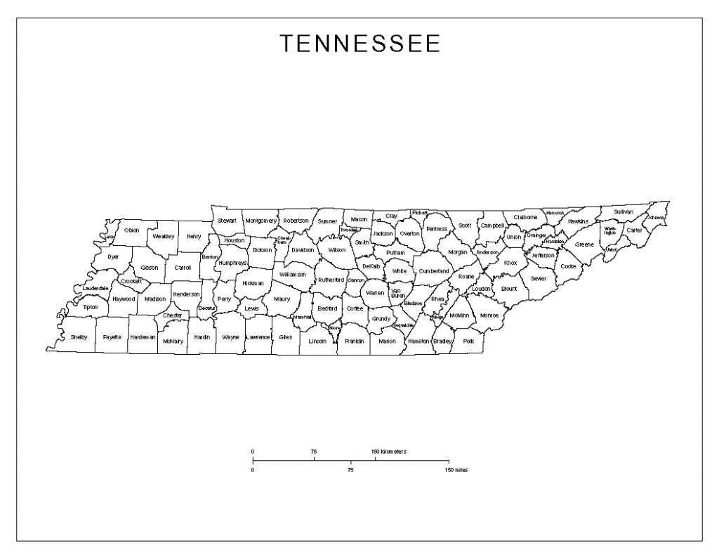 Tennessee Labeled Map - Printable Map Of Tennessee