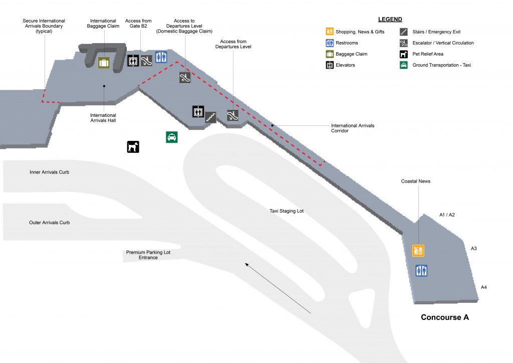Terminal Maps | Palm Beach International Airport - Palm Beach Gardens Florida Map