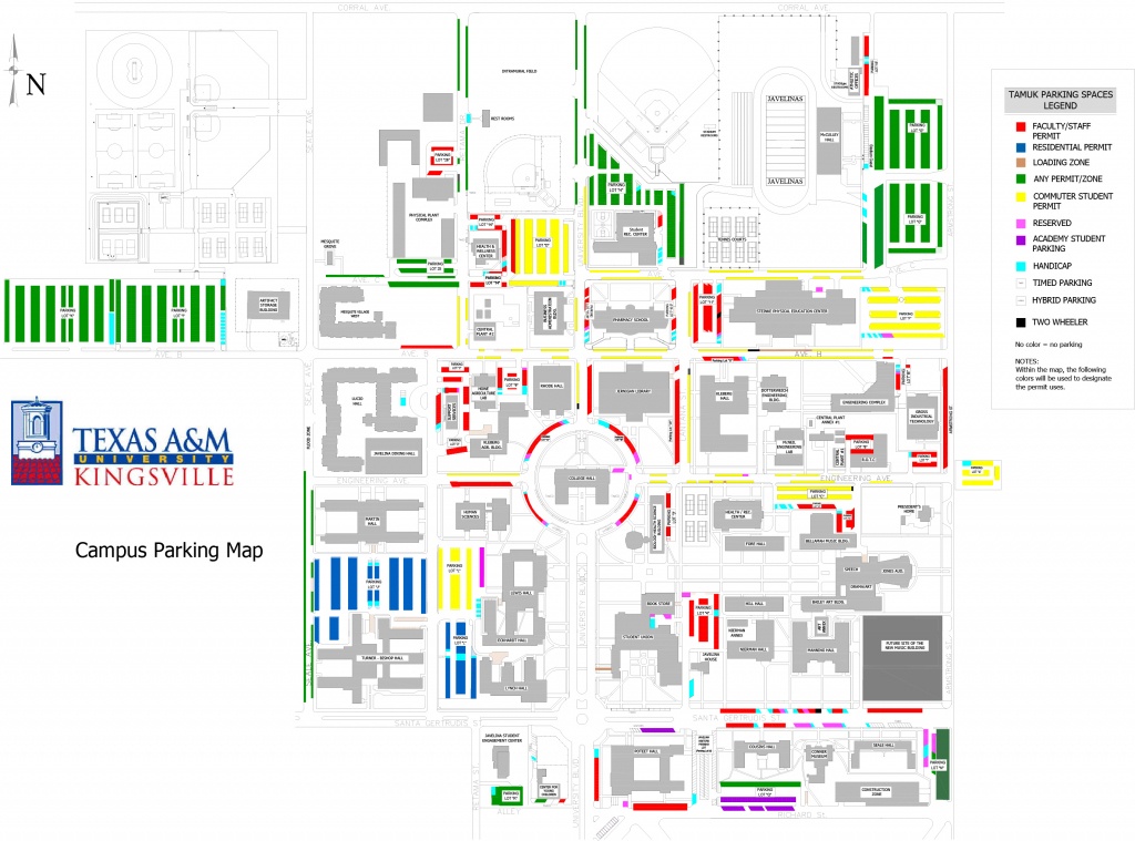 Texas A&m University Kingsville Texas A&m Parking Map Printable Maps