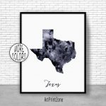 Texas Art Print Texas Decor Texas Print Texas Map Art Print Map   Texas Map Artwork