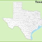 Texas County Map   Large Texas Map
