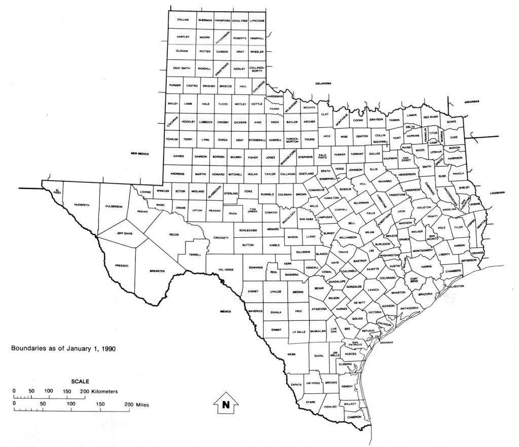 Texas Free Map - Printable Map Of Texas