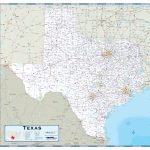 Texas Highway Wall Map   Rand Mcnally Texas Road Map