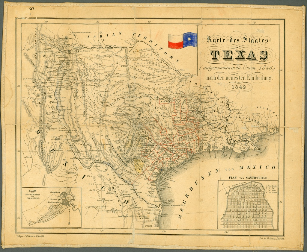 Texas Historical Maps - Perry-Castañeda Map Collection - Ut Library - Antique Texas Map