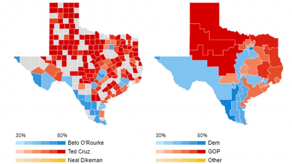 Texas Live Voting Resultscounty, Precinct - Nbc 5 Dallas-Fort Worth - Map Beto For Texas