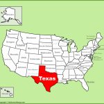 Texas Location On The U.s. Map   Full Map Of Texas