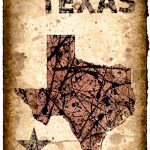 Texas Map Art Print 11 X 16.5 Stencil Prints Of | Etsy   Texas Map Art