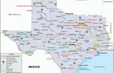 Map Of Texas Including Cities
