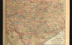 Large Texas Wall Map