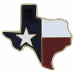 Texas Map Pin   Texas Flag Map