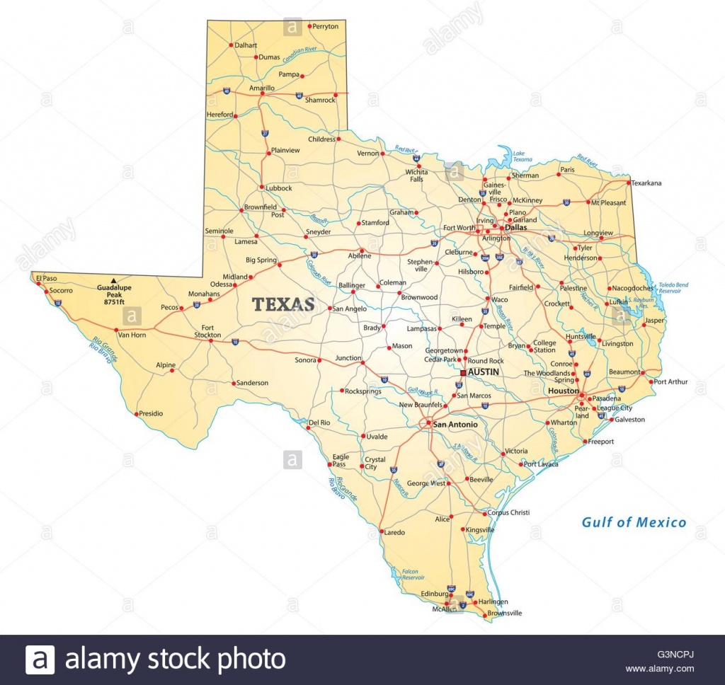 Texas Map Stock Photos &amp;amp; Texas Map Stock Images - Alamy - Alpine Texas Map