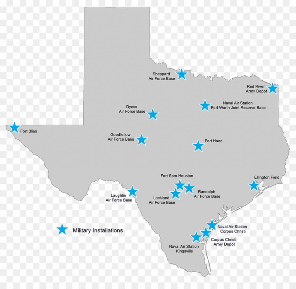 Texas Military Base Army Military Air Base - Military Png Download - Lackland Texas Map