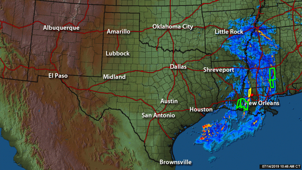 Texas Radar On Khou - Radar Map For Houston Texas